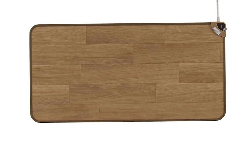 限定1台★椙山紡織 ホットカーペット SB-KM130(D)ブラウン ホットキッチンマット 床暖房 45×130cm 防水 抗菌 お洒落 フローリング調 コンパクトサイズ ホットカーペット 電気 省エネ 日本製 冷え対策  一人用 敷物 ラグ 木目調 台所 ダイニング SB-KM130 椙山紡織 　あす楽 | ダントツonline